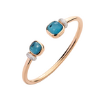 Nudo 18K Rose Gold Blue London Topaz & Diamond Bracelet