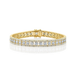 Stella 14K Yellow Gold 4.70 ct Diamond Pavé Tennis Bracelet