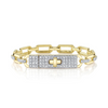Kate 14K Yellow Gold 1.74 ct Diamond Link Lock Bracelet