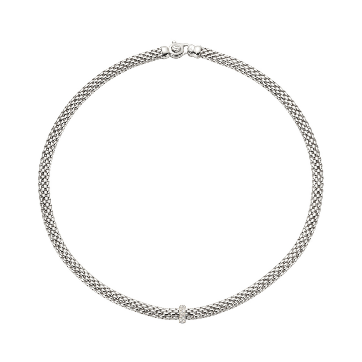 Fope Jewelry - Vendome 18K White Gold Pavè Diamond Necklace | Manfredi Jewels