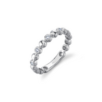 Bailey 14K White Gold 0.12 ct Diamond Bezel Band Ring