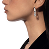 Move Link 18K White Gold Diamond Pavé Drop Earrings