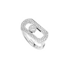 So Move 18K White Gold Diamond Pavé Ring