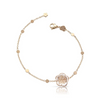 Bon Ton 18k Rose Gold Rock Crystal & Diamond Bracelet