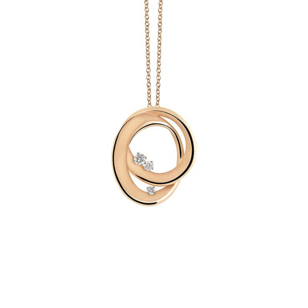 Cammilli Firenze Jewelry - Firenze 18K Orange Apricot Gold Diamond Pendant Necklace | Manfredi Jewels