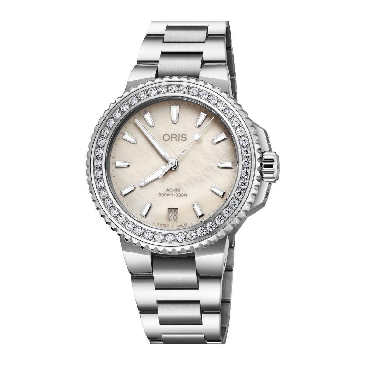 Oris Watches - AQUIS DATE DIAMOND BEZEL | Manfredi Jewels