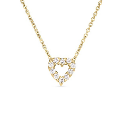 Tiny Treasures 18K Yellow Gold Diamond Baby Cross Necklace