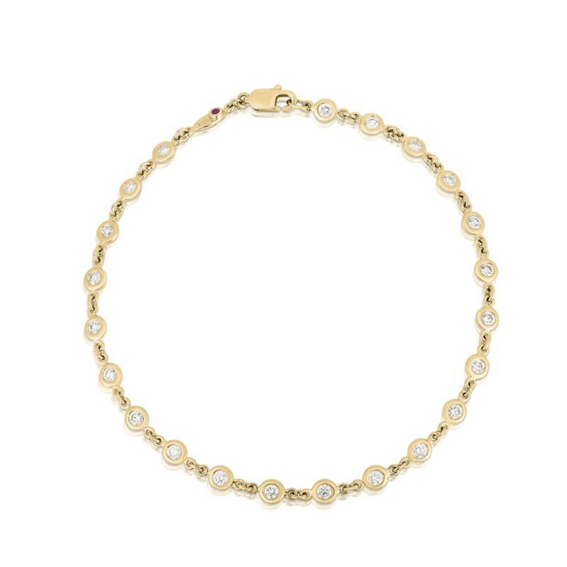 Roberto Coin - 18K Yellow Gold Diamonds by the Inch Diamond Bracelet | Manfredi Jewels