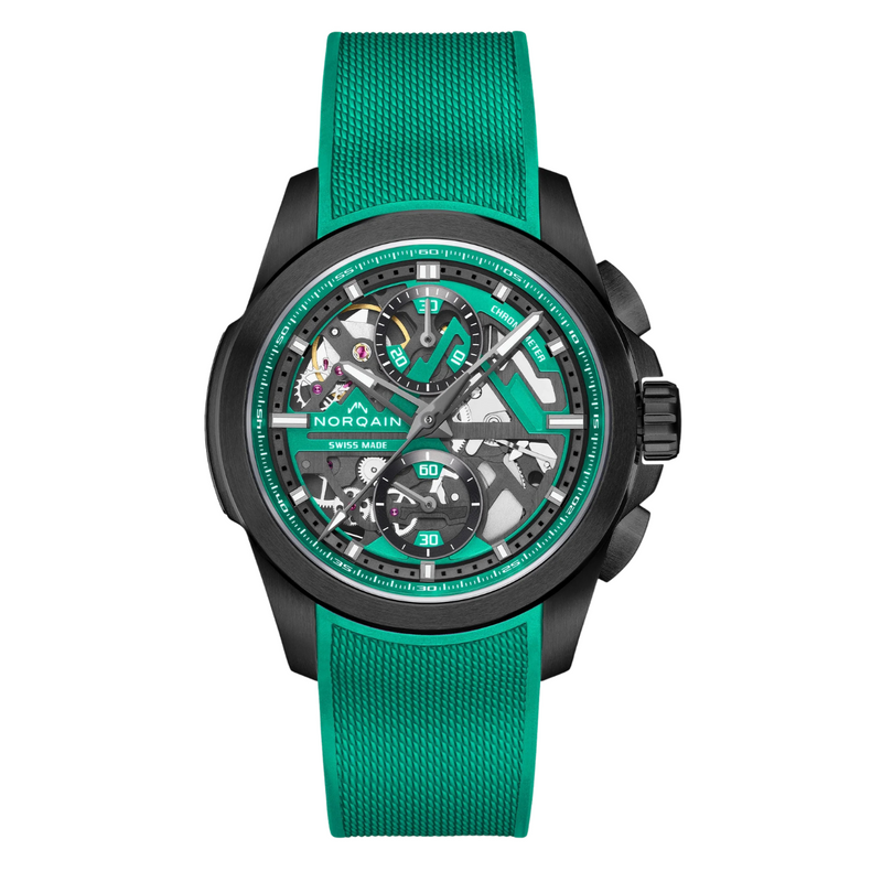 NORQAIN New Watches - INDEPENDENCE SKELETON CHRONO - 42MM LIMITED EDITION | Manfredi Jewels