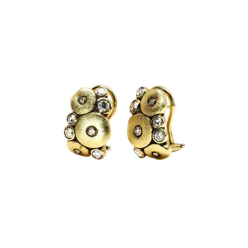 Orchard 18K Yellow Gold Diamond Earrings