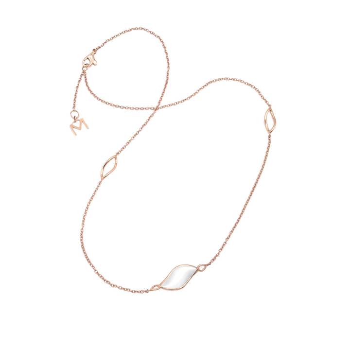 Mattioli Jewelry - Navettes 18K Rose Gold & Mother of Pearl Necklace | Manfredi Jewels