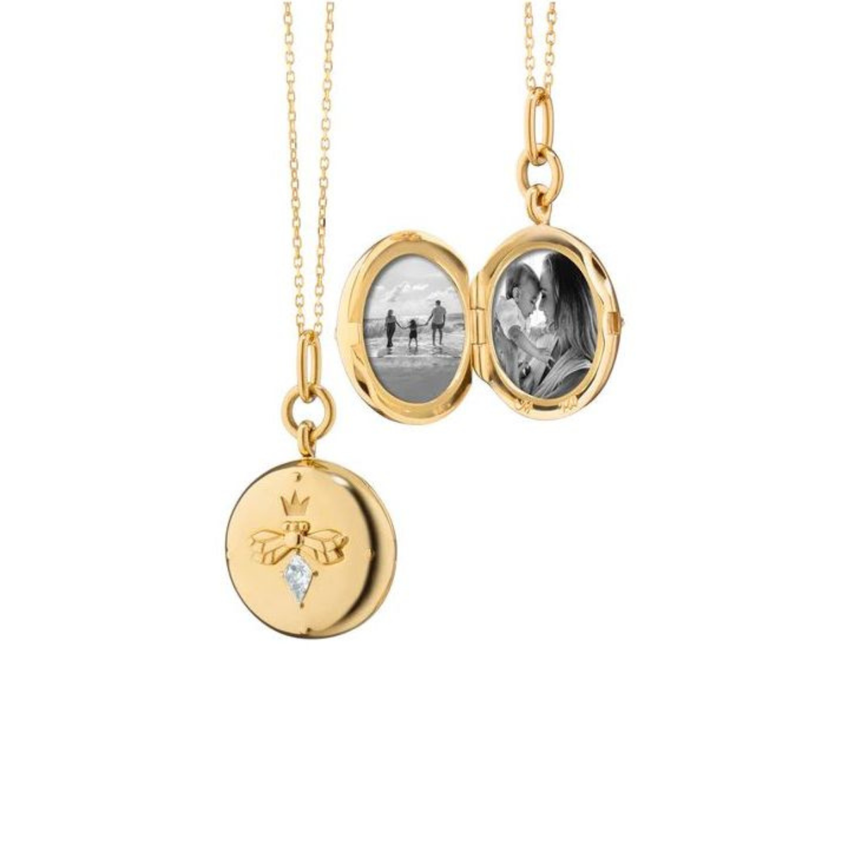 Monica Rich Kosann Jewelry - 18K Yellow Gold ’Queen Bee’ Locket Necklace | Manfredi Jewels