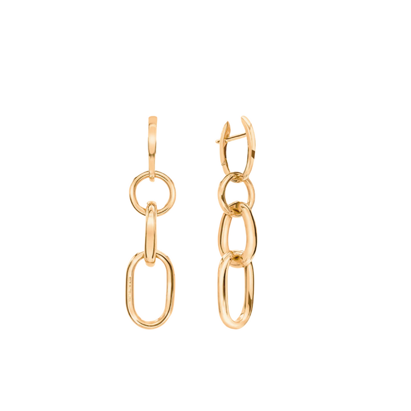 18K Yellow Gold Aspis Earrings