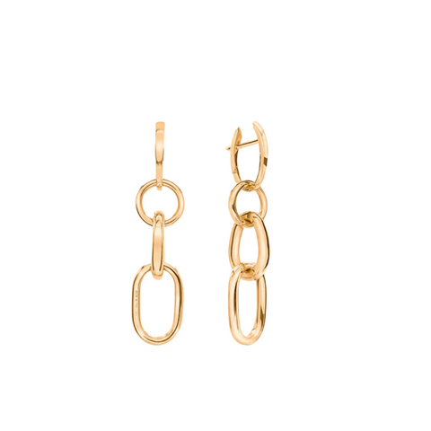 18K Yellow Gold Aspis Earrings