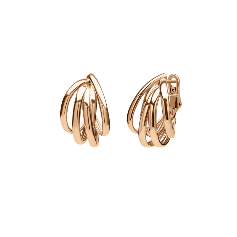 18K Yellow Gold Tibet Hoop Earrings