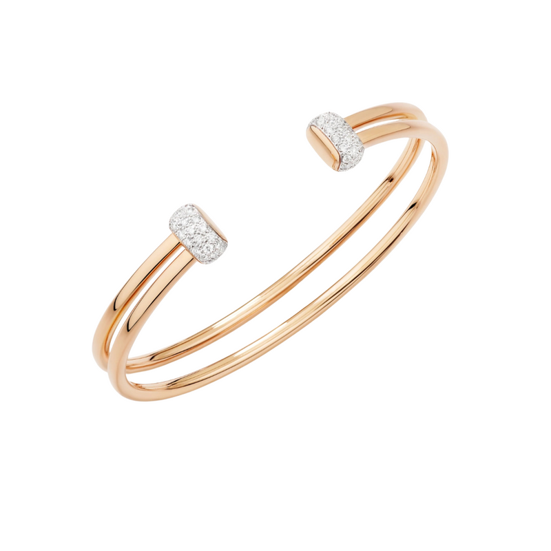 Pomellato Jewelry - Together 18K Rose Gold Diamond Together Bracelet | Manfredi Jewels