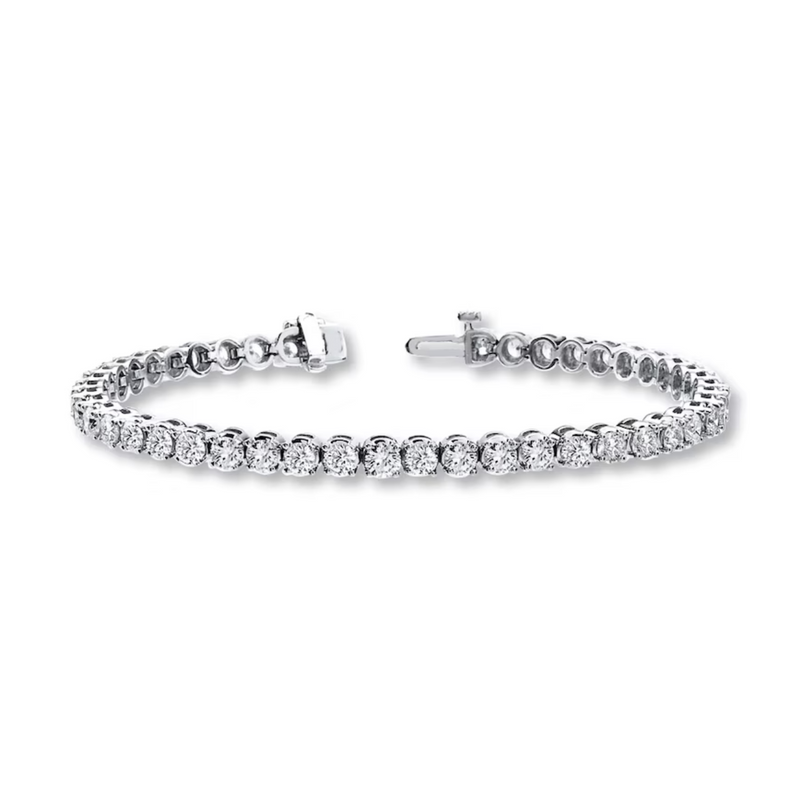18K White Gold & Diamond Tennis Bracelet