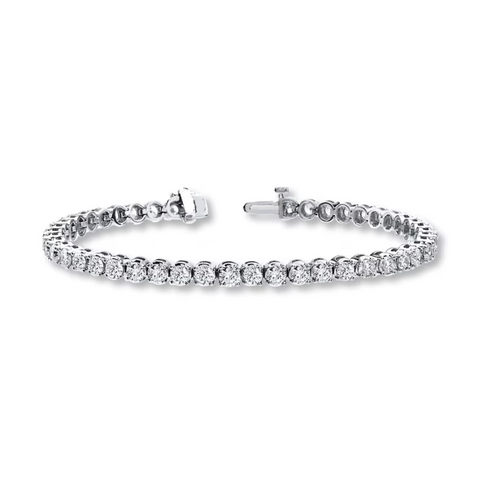 18K White Gold & Diamond Tennis Bracelet