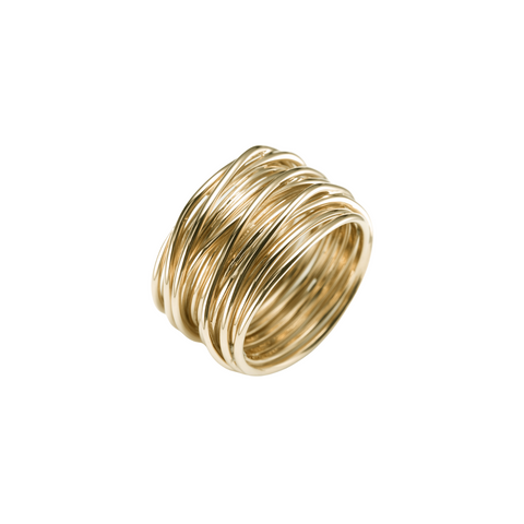 Tibet 18K Yellow Gold Woven Ring