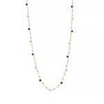 Paradise 18K Yellow Gold Iolite & Blue Topaz Long Necklace