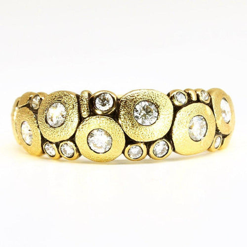 Alex Sepkus Jewelry - Candy 18K Yellow Gold Diamond Dome Ring | Manfredi Jewels