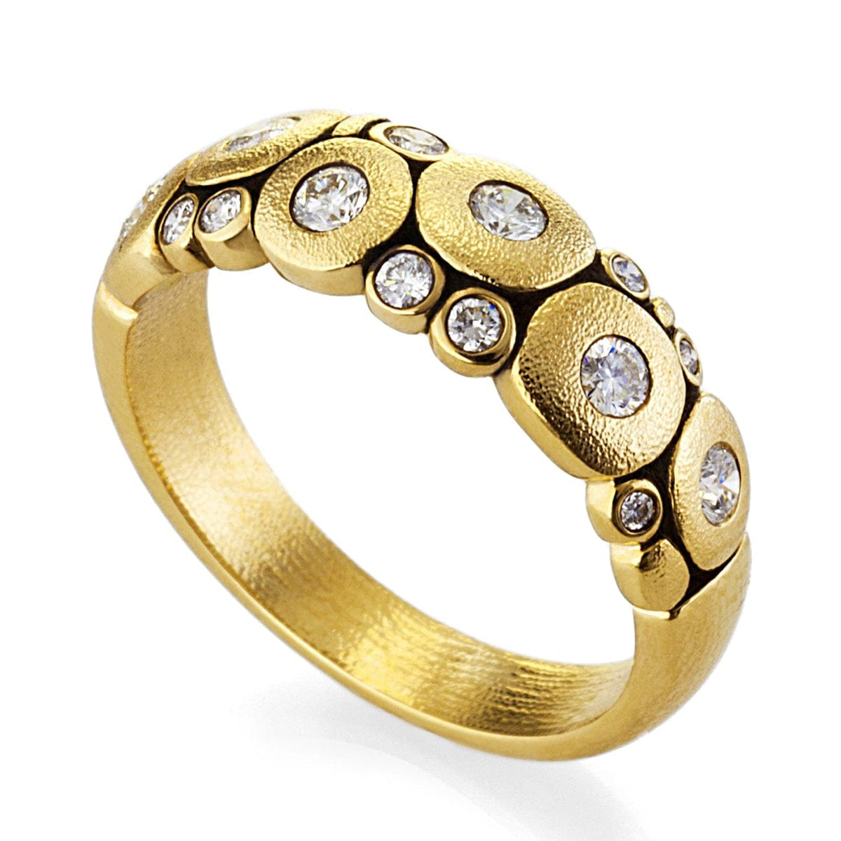 Alex Sepkus Jewelry - Candy 18K Yellow Gold Diamond Dome Ring | Manfredi Jewels