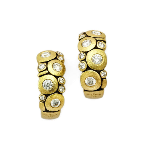 Candy 18K Yellow Gold Diamond Earrings