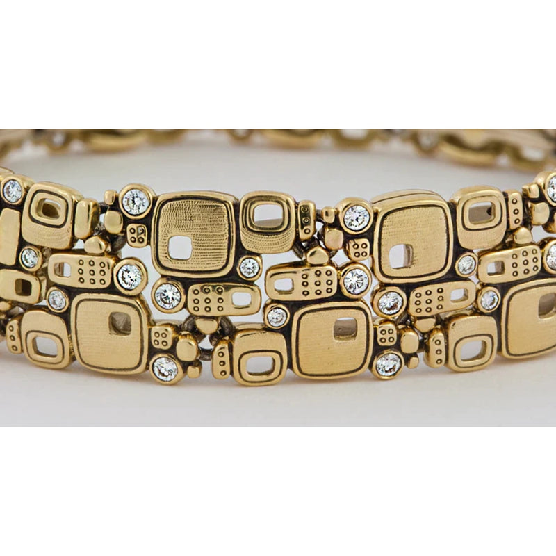 Alex Sepkus Jewelry - Little Windows 18K Yellow Gold Diamond Bracelet | Manfredi Jewels
