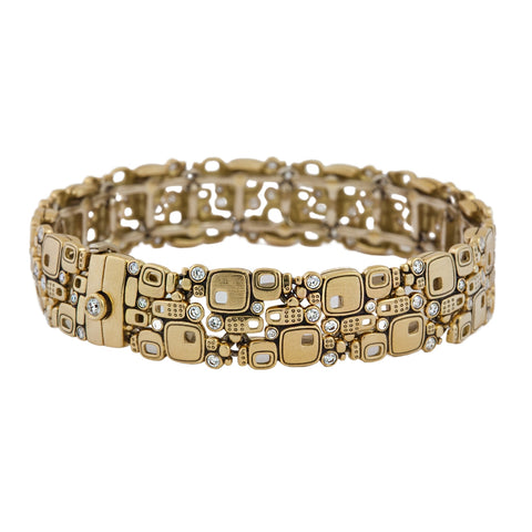 Little Windows 18K Yellow Gold Diamond Bracelet