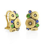 Alex Sepkus Jewelry - Orchard 18K Yellow Gold Tsavorite Sapphire Diamond Earrings | Manfredi Jewels