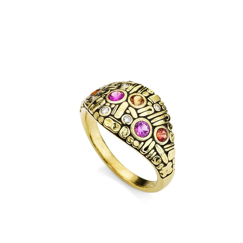 R-146S 18K Yellow Gold Ring