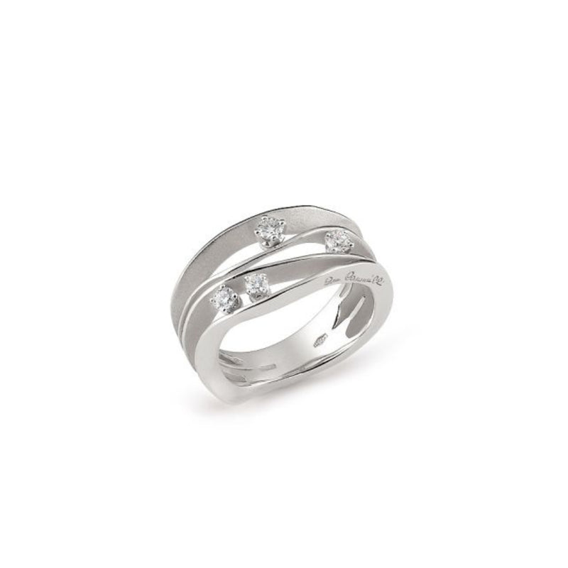 Cammilli Firenze Jewelry - Dune 18K White Ice Gold Diamond Ring | Manfredi Jewels
