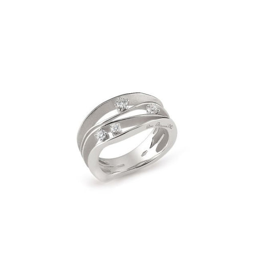 Anna Maria Cammilli Jewelry - Dune 18K White Ice Gold Diamond Ring | Manfredi Jewels