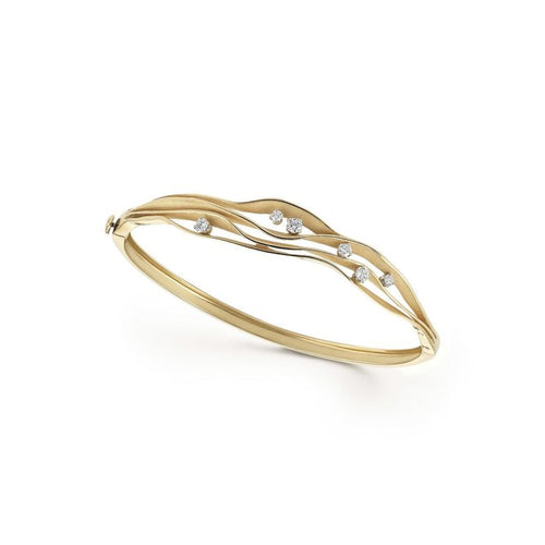 Anna Maria Cammilli Jewelry - Dune 18K Yellow Gold Diamond Bracelet | Manfredi Jewels