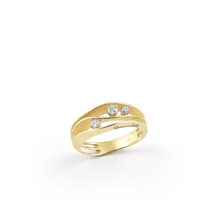 Cammilli Firenze Jewelry - Dune 18K Yellow Sunrise Gold Diamond Ring | Manfredi Jewels