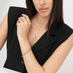 Anna Maria Cammilli Jewelry - Dune Precious 18K Pink Champagne Gold Diamond Bracelet | Manfredi Jewels