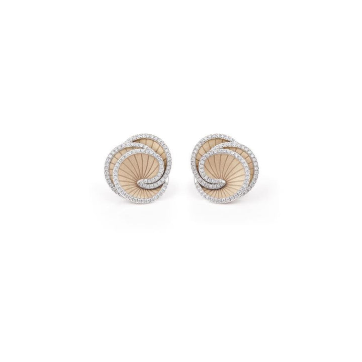 Cammilli Firenze Jewelry - Hypnose Galaxy 18K Natural Beige Diamond Earrings | Manfredi Jewels