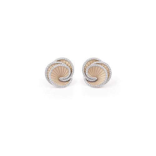 Anna Maria Cammilli Jewelry - Hypnose Galaxy 18K Natural Beige Diamond Earrings | Manfredi Jewels