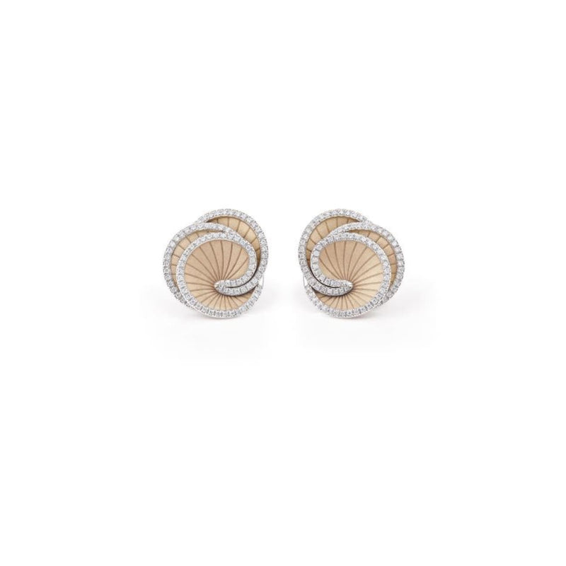 Anna Maria Cammilli Jewelry - Hypnose Galaxy 18K Natural Beige Diamond Earrings | Manfredi Jewels