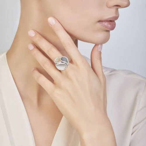 Anna Maria Cammilli Jewelry - Firenze Icon 18K Yellow Sunrise Gold Diamond Ring | Manfredi Jewels