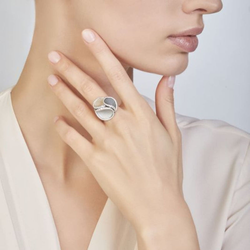 Anna Maria Cammilli Jewelry - Firenze Icon 18K Yellow Sunrise Gold Diamond Ring | Manfredi Jewels