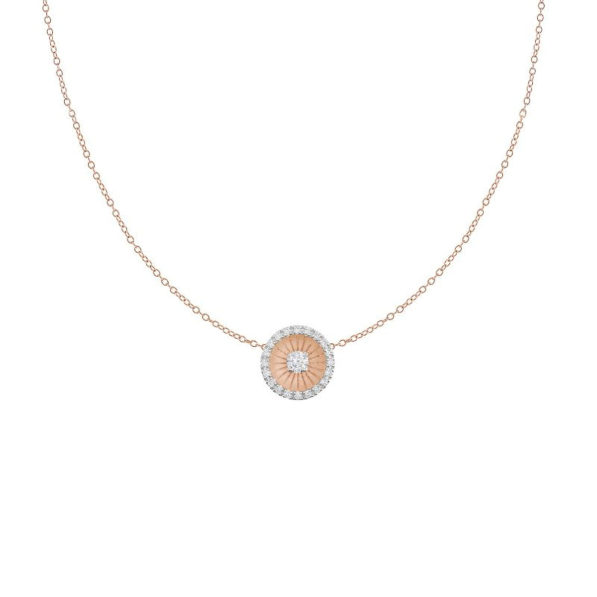 Cammilli Firenze Jewelry - Mystar 18K Pink Champagne Gold Diamond Pendant | Manfredi Jewels