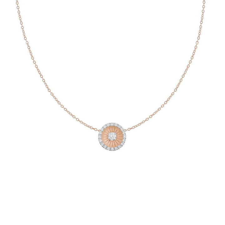 Cammilli Firenze Jewelry - Mystar 18K Pink Champagne Gold Diamond Pendant | Manfredi Jewels