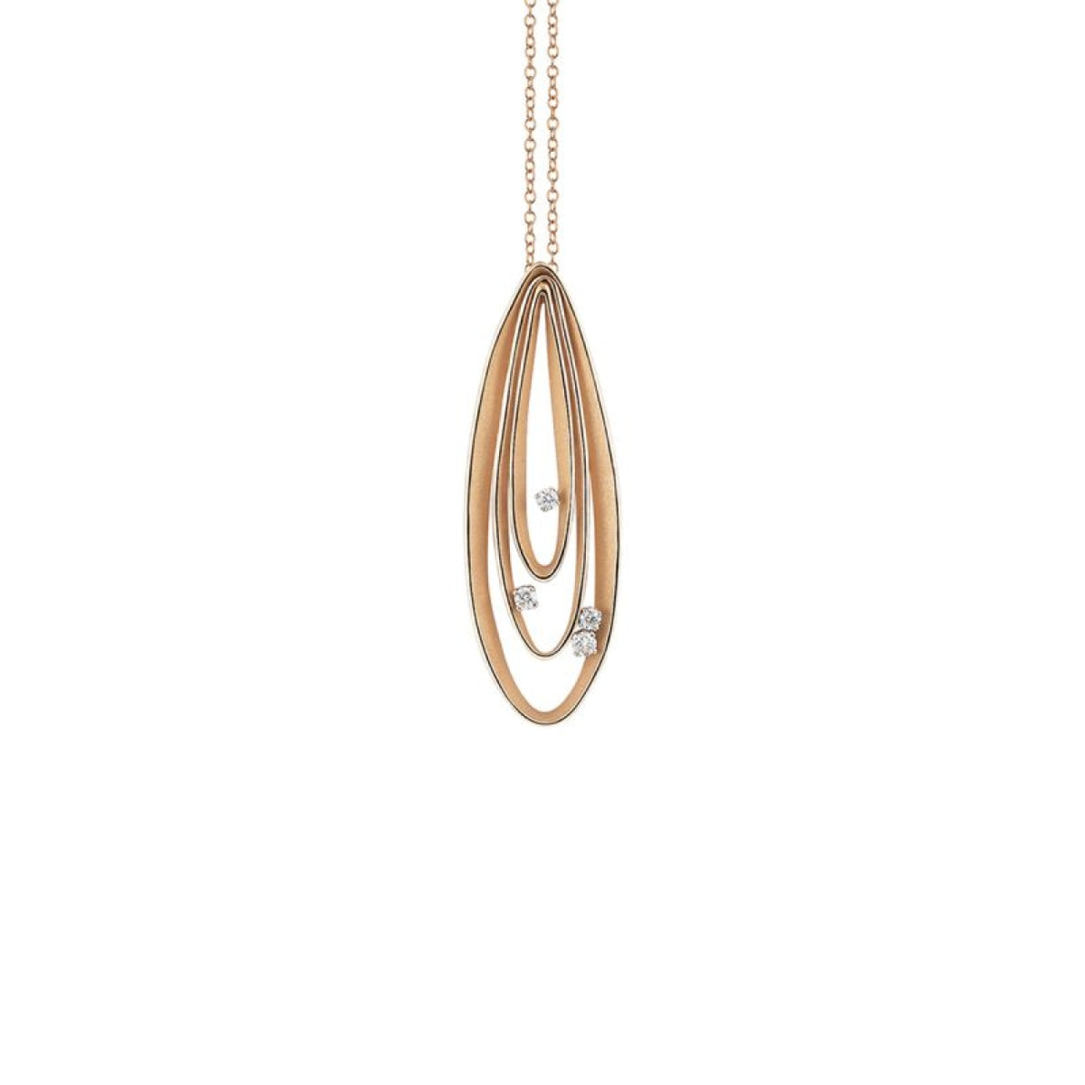 Cammilli Firenze Jewelry - Velaa 18K Orange Apricot Gold Diamond Pendant Necklace | Manfredi Jewels