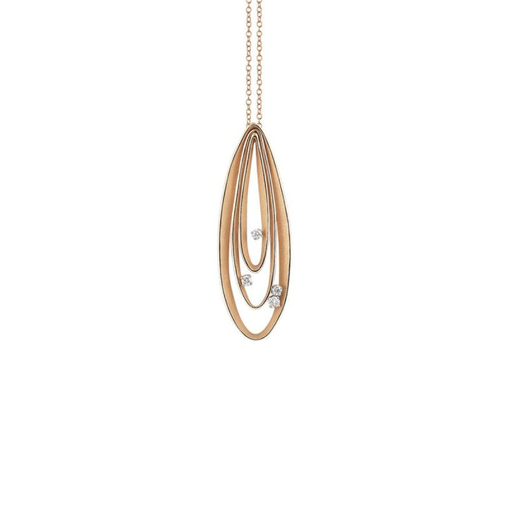Cammilli Firenze Jewelry - Velaa 18K Orange Apricot Gold Diamond Pendant Necklace | Manfredi Jewels