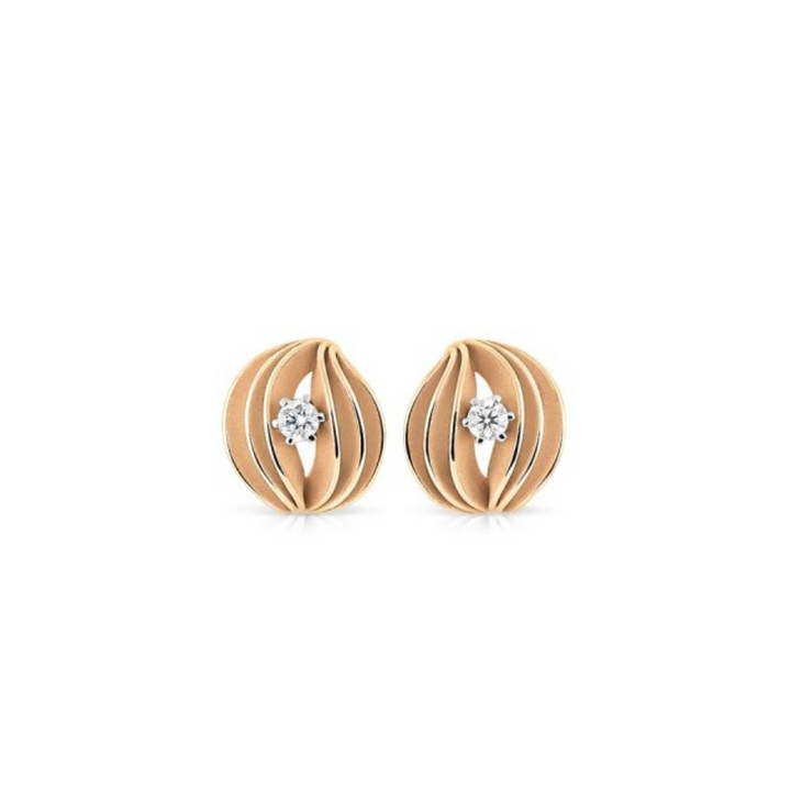 Cammilli Firenze Jewelry - Vellaa Royale 18K Orange Apricot Gold Diamond Earrings | Manfredi Jewels
