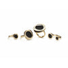 Antonini Jewelry - Atolli 18K Yellow Gold Jet & Diamond Ring | Manfredi Jewels