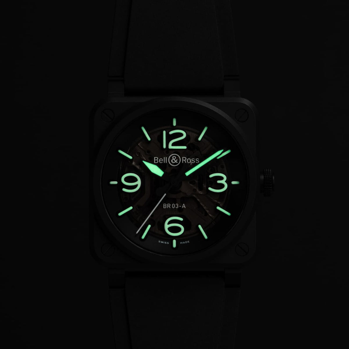 Bell & Ross Watches - BR-03 SKELETON BLACK CERAMIC | Manfredi Jewels