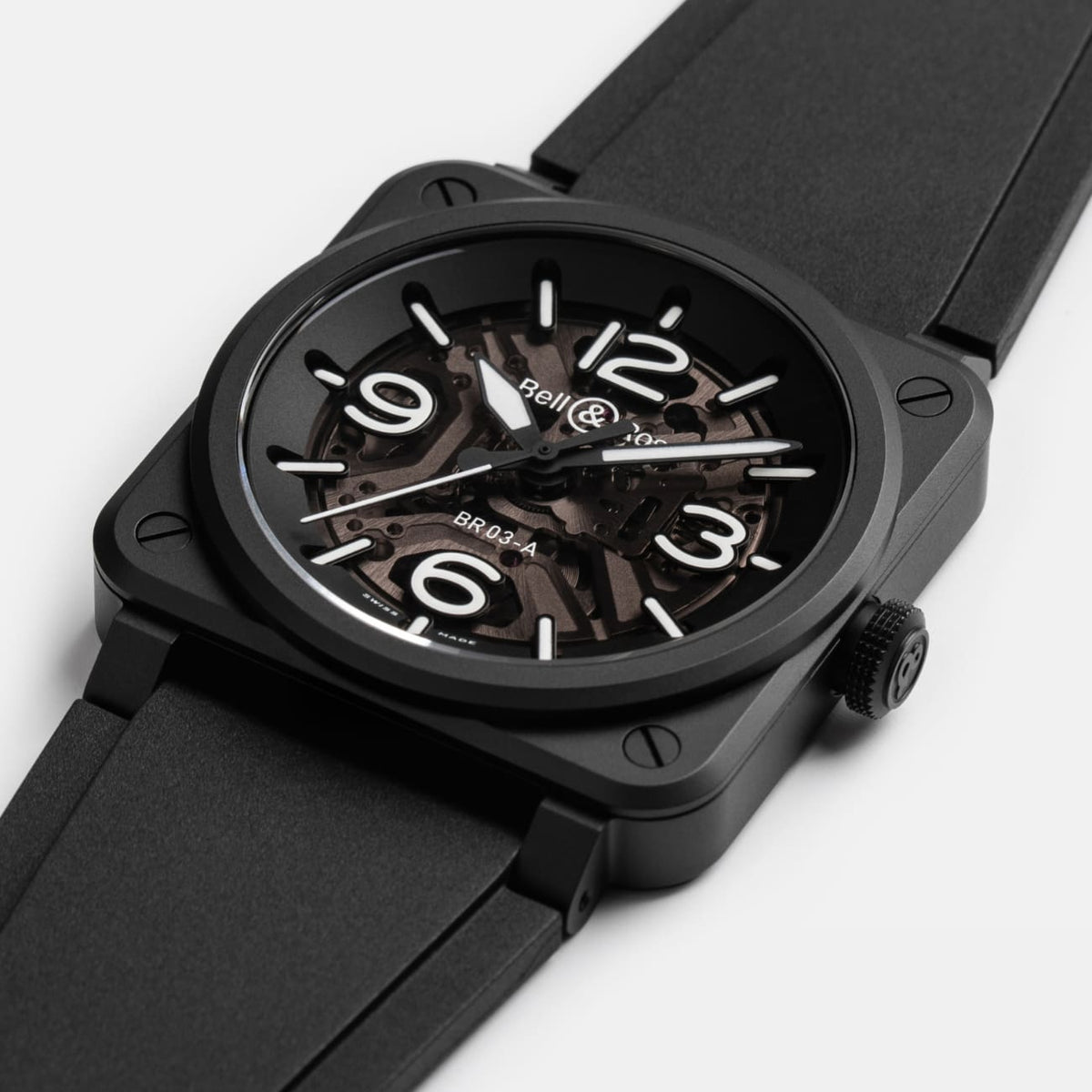 Bell & Ross Watches - BR-03 SKELETON BLACK CERAMIC | Manfredi Jewels