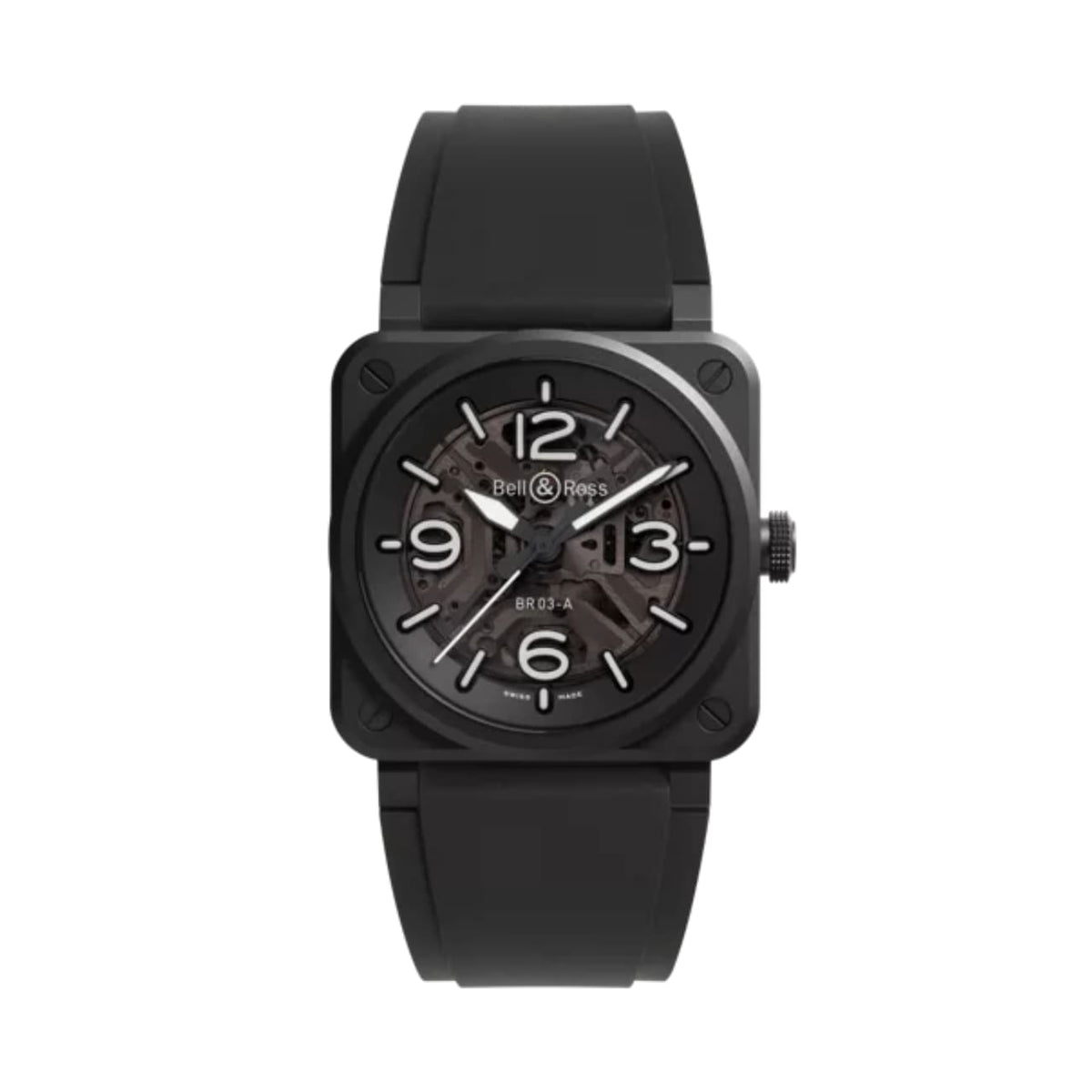 Bell & Ross Watches - BR-03 SKELETON BLACK CERAMIC | Manfredi Jewels